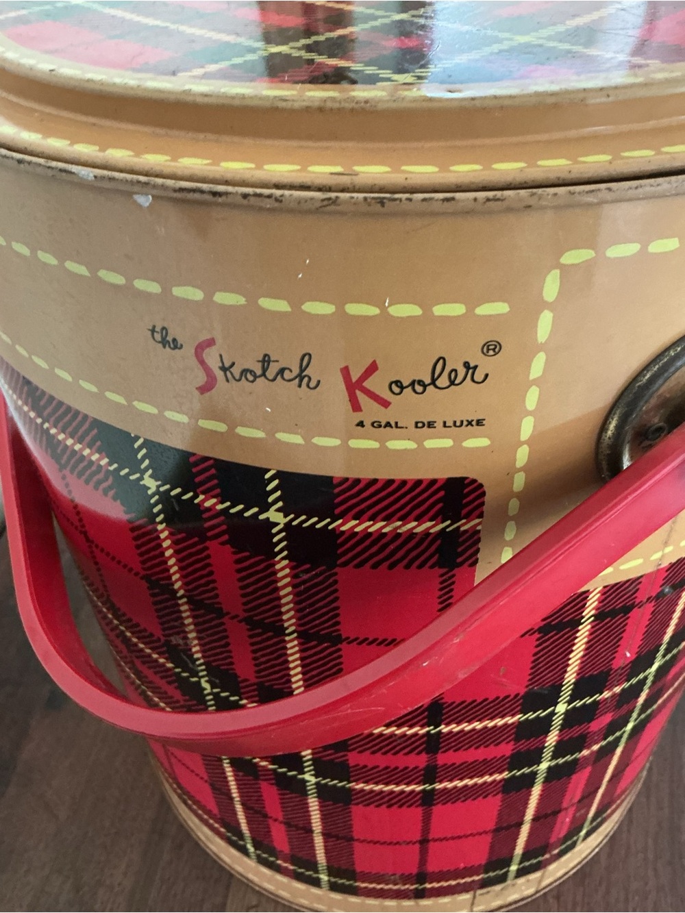 Vintage Red Plaid Cooler - The Skotch Kooler by Hamilton - Picture 5 of 9